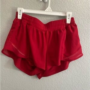Women’s Red Lululemon Hotty Hot Shorts 2.5 Inch!